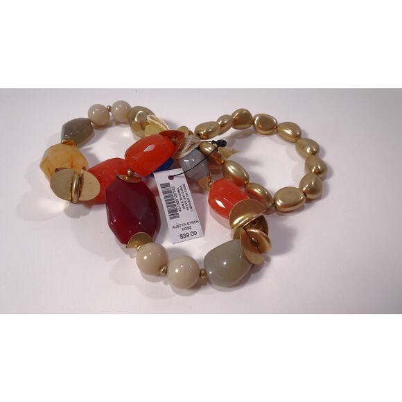 Chico's Women's Multi Color Gemstone Austyn Stretch Bracelet NWT 39 - Picture 11 of 12